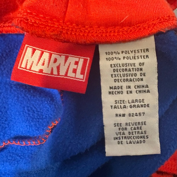 Marvel Spider-Man Hoodie Jumpsuit Pajamas - Picture 5 of 6